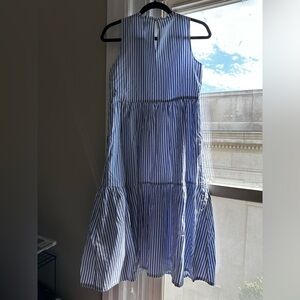 J. Crew striped midi dress